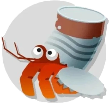 Hermit Crab (Tin Can) | Creatures of the Deep Wiki | Fandom