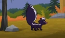 Skunk nature cat