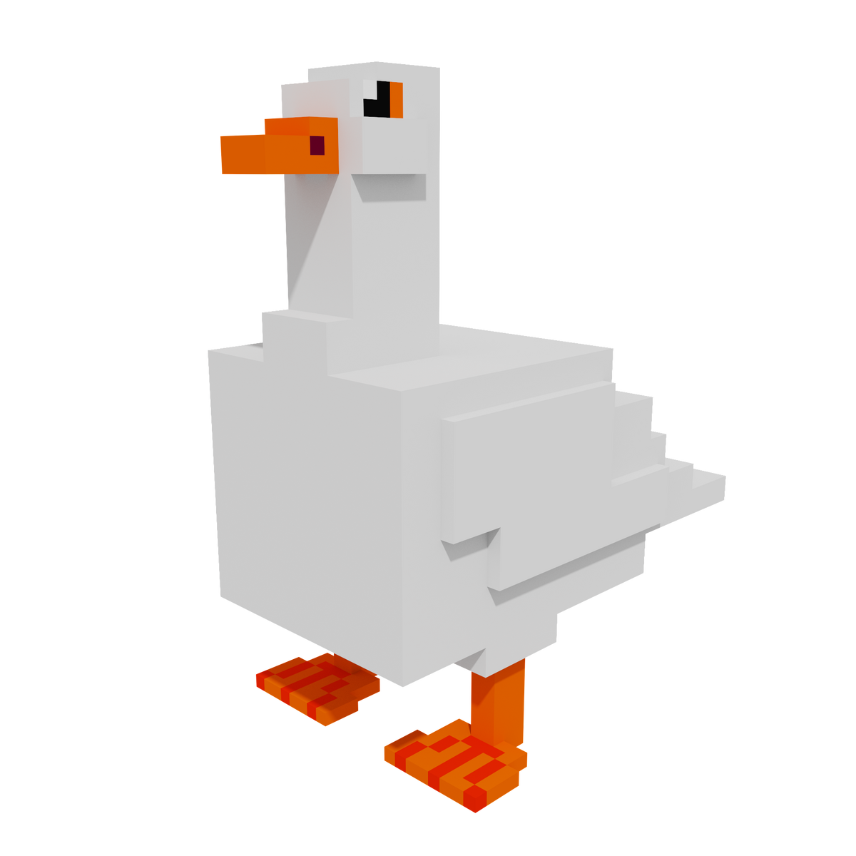 The LizardRock - Untitled Chicken Mod recreates Goose Game in Minecraft