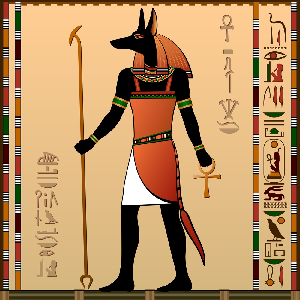 фото боги древнего египта анубис