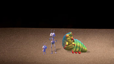 Flik, Dot and Heimlich in the THX Trailer