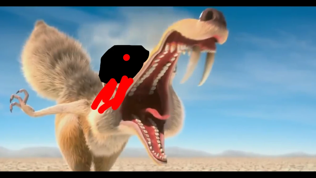 Ice Age 2 The Meltdown Scrat Vs Piranha's (Deleted Version