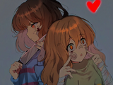 Fearful Frisk & Cheerful Chara