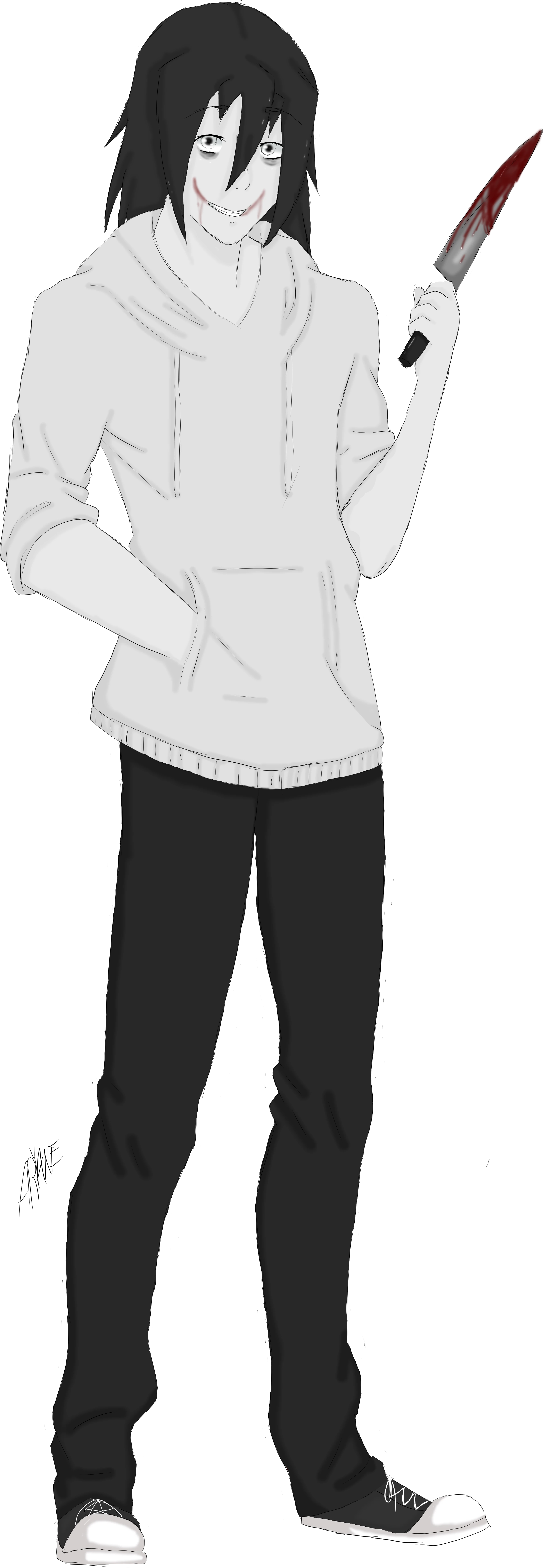 jeff the killer drawing