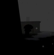 The Man walking up too a house.