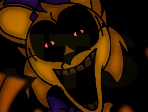 A illustration of Prototype Fredbear in recent sightings.