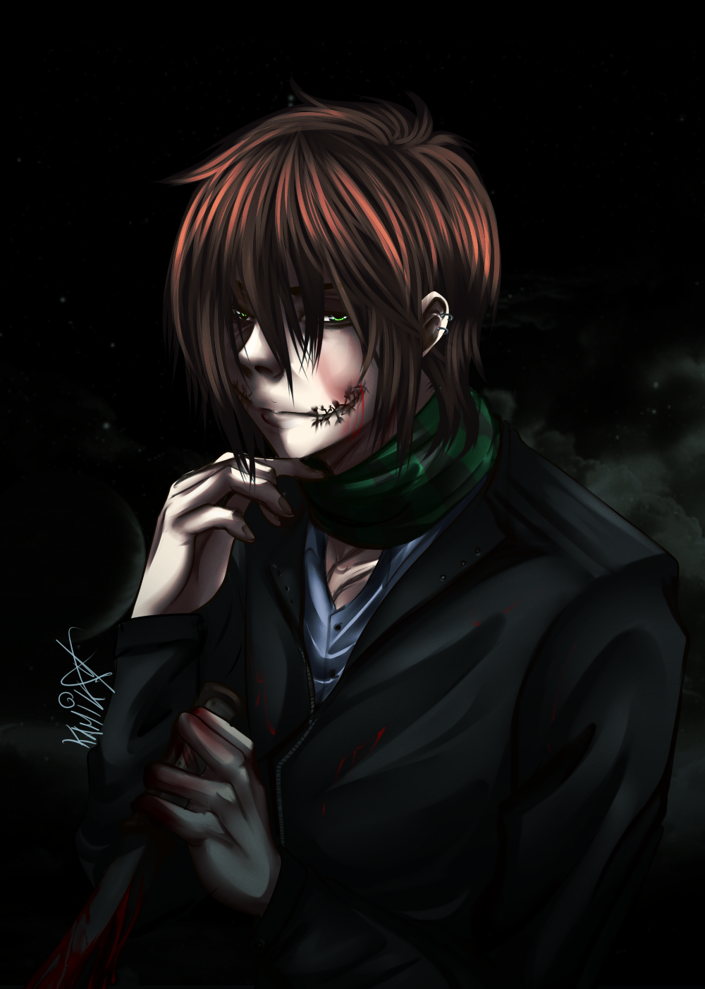 Creepypasta Drawing Fan art Slenderman, others, sticker, fictional  Character, anime png | PNGWing