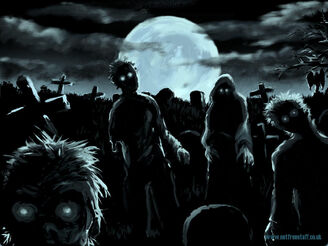 Zombies in Graveyard