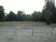 The field where the asylum stood. I came back again today and it is blocked off.