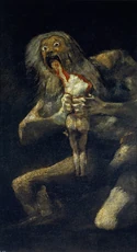 Francisco Goya's Saturn Devouring His Son (c. 1819–1823)