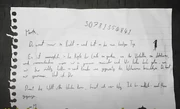 Ultima carta de Manfred a su esposa, aparentemente antes de '"`UNIQ--nowiki-00000001-QINU`"'
