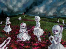 Enigmatic Dolls in a Mysterious Landscape by Hiroyuki "DensinManiya" Mano (c. 2011)