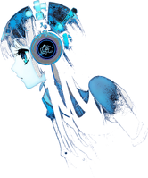 Anime girl headphones