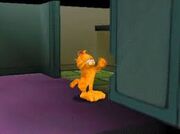 Garfield devorando la pared