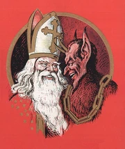 Nikolaus und Krampus Cropped
