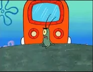 Plankton a punto de apartarse de la carretera