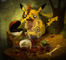 Zombie pikachu by berkozturk-d2uhmbt