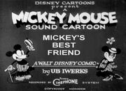 Mickey's Best Friend (Title Card)