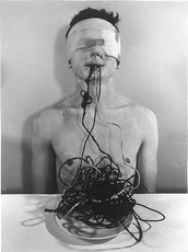 Action 3 (Untitled) by Rudolf Schwarzkogler (c. 1965)