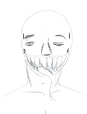 An amateur sketch of a Child.