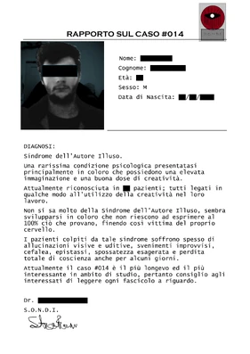 RAPPORTO SUL CASO 014