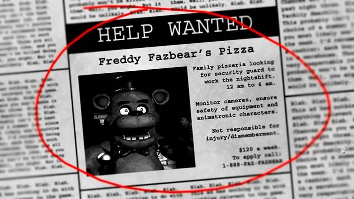 História de Five Nights at Freddy's: terror inspirado em jogo