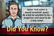 Jones featuring in a #DidYouKnow fact.