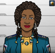 Chief Parker, as she appeared in Hear My Cry (Case #6 of The Conspiracy), Hot Mess (Case #11 of The Conspiracy), Behind These Walls (Case #27 of The Conspiracy) and Things Fall Apart (Case #32 of The Conspiracy).