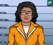 Shweta, as she appeared in Breaking News (Case #54 of The Conspiracy) and wearing the prison uniform.