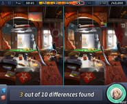 A "Differences" crime scene, one of the various puzzle elements in the game.