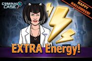 Grace in a "Happy Halloween Extra Energy" daily gift.