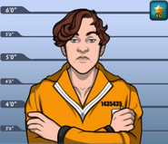 Philip, as he appeared in Out of Breath (Case #51 of The Conspiracy) and wearing the prison uniform.