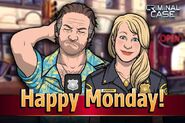 Amy in a "Happy Monday" promo.