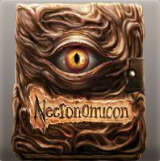 Nekronomikon, Simon'ın kütüphaneden kazara Ölüler Kitabı yerine çaldığı kitap.