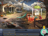 The player may use hints to find hidden objects during crime scene investigations.