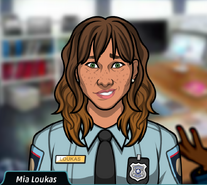 Mia Loukas—Grimsborough Police Department beat cop