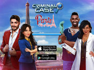 The startup screen for Criminal Case: City of Romance.