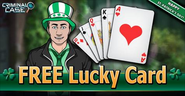 A St Patrick's Day edition of the "Lucky Cards" Daily Gift.