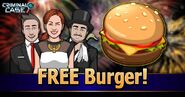 Free Burger, New Year edition.