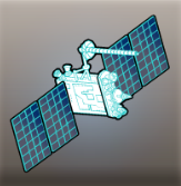 Artwork of BØB, the captured satellite used regularly by the Bureau before Operation Spyfall.