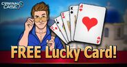 Jack featuring in a "Free Lucky Card" daily gift reward.