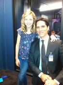 "That's a wrap on #criminalminds 7x03! Look for it and rising star Hana Hayes (pictured w/ TG) Oct. 5 @ 9pm on CBS!" CM Writers Twitter August 8, 2011