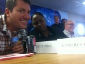 "@iKimHarrison & I at the #CriminalMinds 7x09 read-thru. What up, Boo?!?" Rick Dunkle Twitter October 5, 2011