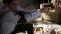 Hotch wielding the Glock 26 in "100".