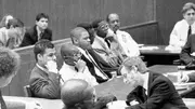 The "Central Park Five" as teens in court