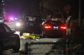 Rodger's crashed BMW.