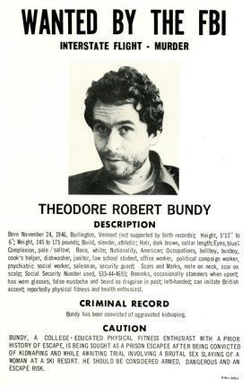 Bundy Wanted Poster