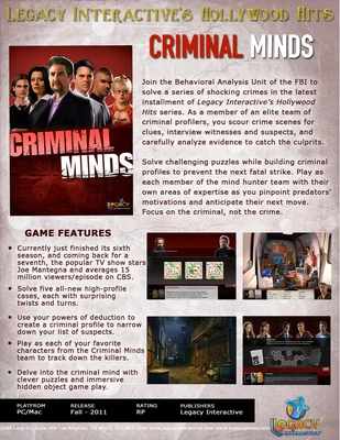 Criminal Minds/Game (275 KB) Click on the pic for more info and screenshots.