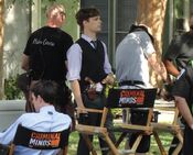 "Actors Thomas Gibson and Matthew Grey Gubler were spotted taking a break from filming and seeking some shade under trees on Kraft Avenue, just off Moorpark." Anna King Web Magazine August 19, 2011