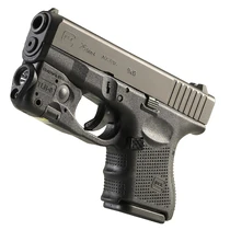 A Glock 26 with a light attachment.